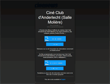 Tablet Screenshot of cineclubdanderlecht.cinenews.be