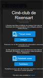 Mobile Screenshot of cine-clubderixensart.cinenews.be