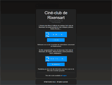 Tablet Screenshot of cine-clubderixensart.cinenews.be