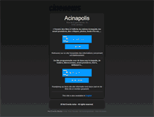 Tablet Screenshot of acinapolis.cinenews.be